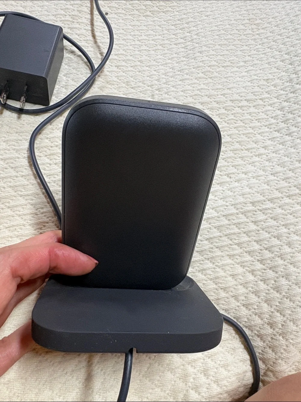Logitech Black Wireless Charging Stand with Power Adapter